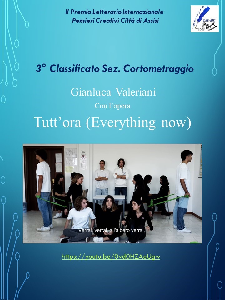 3° classificato sez. Cortometraggio